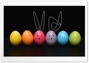 Happy Easter 2019 Easter Eggs, Funny Bunny Ultra HD Wallpaper for 4K UHD Widescreen desktop, tablet & smartphone