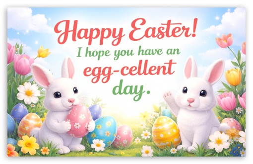 Happy Easter Wishes UltraHD Wallpaper for UHD 16:9 ; HD 16:9 ; UltraWide 21:9 24:10 ; Widescreen 16:10 ;