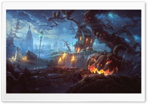 Happy Halloween Day 2017 Ultra HD Wallpaper for 4K UHD Widescreen desktop, tablet & smartphone