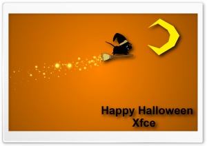 Happy Halloween Xfce Ultra HD Wallpaper for 4K UHD Widescreen Desktop, Lockscreen, Screensaver, TV, Tablet, Smartphone