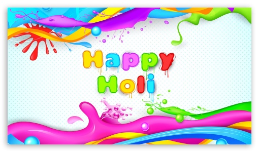 happy_holi UltraHD Wallpaper for HD 16:9 ;