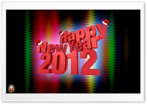 Happy New Year 2012   002 Ultra HD Wallpaper for 4K UHD Widescreen Desktop, Lockscreen, Screensaver, TV, Tablet, Smartphone