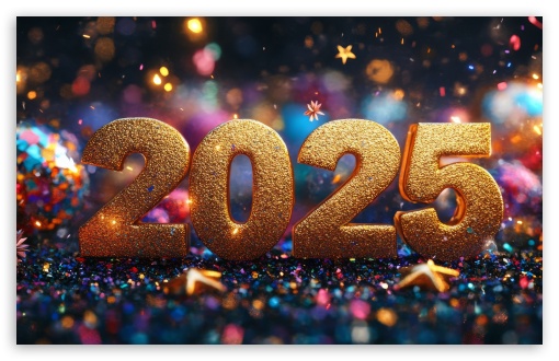 Happy New Year 2025 Background UltraHD Wallpaper for UHD 16:9 ; HD 16:9 ; UltraWide 21:9 24:10 32:9 32:10 ; Widescreen 16:10 5:3 ; Fullscreen 4:3 5:4 3:2 ; Mobile 10:16 ; Dual 16:10 5:3 16:9 4:3 5:4 3:2 ; Triple 16:10 5:3 16:9 4:3 5:4 3:2 ;