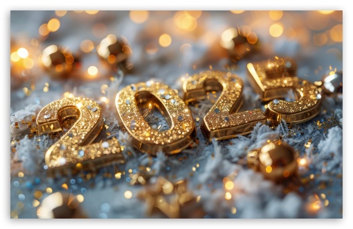 Happy New Year 2025 UltraHD Wallpaper for UHD 16:9 ; HD 16:9 ; UltraWide 21:9 24:10 32:9 32:10 ; Widescreen 16:10 5:3 ; Fullscreen 4:3 5:4 3:2 ; Dual 16:10 5:3 16:9 4:3 5:4 3:2 ;