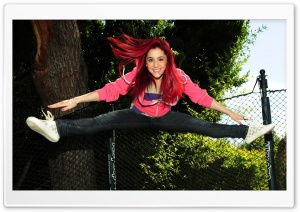 Happy Redhead Girl Jumping Ultra HD Wallpaper for 4K UHD Widescreen desktop, tablet & smartphone