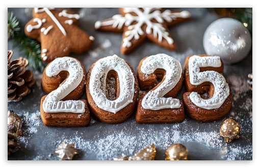 Happy Sweet 2025 New Year UltraHD Wallpaper for UHD 16:9 ; HD 16:9 ; UltraWide 21:9 24:10 32:9 32:10 ; Widescreen 16:10 5:3 ; Fullscreen 4:3 5:4 3:2 ; Dual 16:10 5:3 16:9 4:3 5:4 3:2 ;