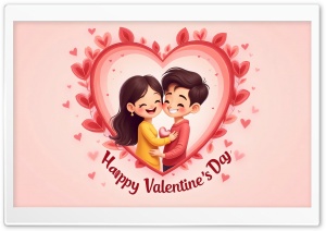 Happy Valentines Day 4K UHD Wallpaper for Widescreen and UltraWide Desktop, UltraHD TV, Smartphone, Tablet