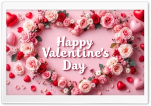 Happy Valentines Day 4K UHD Wallpaper for Widescreen and UltraWide Desktop, UltraHD TV, Smartphone, Tablet