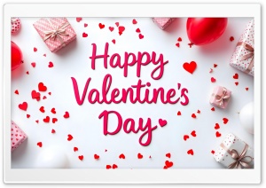 Happy Valentines Day 4K UHD Wallpaper for Widescreen and UltraWide Desktop, UltraHD TV, Smartphone, Tablet