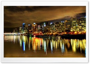 Harbour At Night Ultra HD Wallpaper for 4K UHD Widescreen desktop, tablet & smartphone