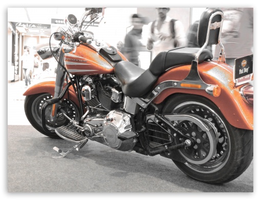 Harley Davidson Fat Boy UltraHD Wallpaper for Standard 4:3 Fullscreen UXGA XGA SVGA ; iPad 1/2/Mini ; Mobile 4:3 - UXGA XGA SVGA ;