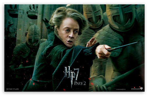 Harry Potter And The Deathly Hallows Part 2 McGonagall UltraHD Wallpaper for Wide 16:10 5:3 Widescreen WHXGA WQXGA WUXGA WXGA WGA ; Mobile 5:3 - WGA ;