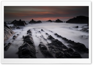 Hartland Quay Rock Formations Ultra HD Wallpaper for 4K UHD Widescreen desktop, tablet & smartphone