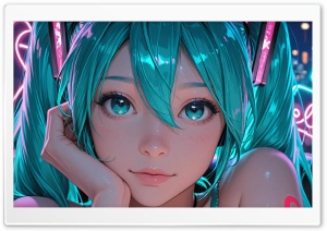 Hatsune Miku 4K UHD Wallpaper for Widescreen and UltraWide Desktop, UltraHD TV, Smartphone, Tablet