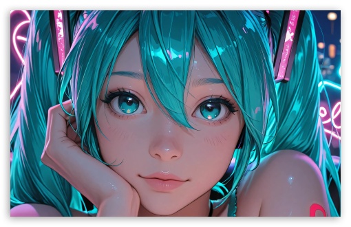 Hatsune Miku UltraHD Wallpaper for UltraWide 21:9 24:10 32:10 ; Widescreen 16:10 5:3 ; Fullscreen 4:3 5:4 3:2 ; Tablet 1:1 ; Mobile 9:16 10:16 2:3 3:5 3:4 ; Dual 16:10 4:3 5:4 ;