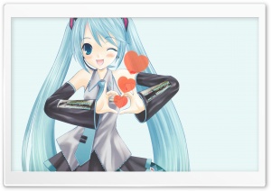 Hatsune Miku In Love Ultra HD Wallpaper for 4K UHD Widescreen desktop, tablet & smartphone