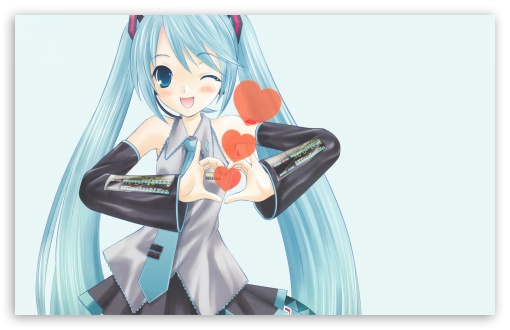 Hatsune Miku In Love UltraHD Wallpaper for Wide 16:10 5:3 Widescreen WHXGA WQXGA WUXGA WXGA WGA ; 8K UHD TV 16:9 Ultra High Definition 2160p 1440p 1080p 900p 720p ; Standard 4:3 5:4 3:2 Fullscreen UXGA XGA SVGA QSXGA SXGA DVGA HVGA HQVGA ( Apple PowerBook G4 iPhone 4 3G 3GS iPod Touch ) ; Tablet 1:1 ; iPad 1/2/Mini ; Mobile 4:3 5:3 3:2 5:4 - UXGA XGA SVGA WGA DVGA HVGA HQVGA ( Apple PowerBook G4 iPhone 4 3G 3GS iPod Touch ) QSXGA SXGA ;