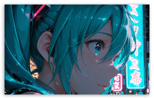 Hatsune Miku Vocaloid UltraHD Wallpaper for Widescreen 16:10 ;