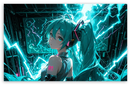 Hatsune Miku Vocaloid UltraHD Wallpaper for Widescreen 16:10 ;