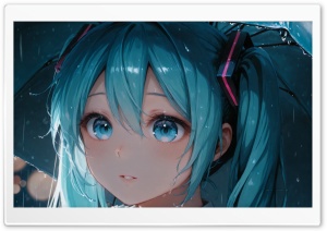 Hatsune Miku Vocaloid 4K UHD Wallpaper for Widescreen and UltraWide Desktop, UltraHD TV, Smartphone, Tablet