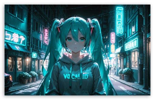 Hatsune Miku Vocaloid UltraHD Wallpaper for Widescreen 16:10 ;