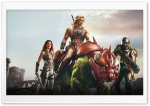 He-Man Tiger Teela Masters of the Universe 2026 4K UHD Wallpaper for Widescreen and UltraWide Desktop, UltraHD TV, Smartphone, Tablet