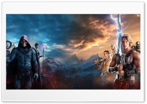 He Man vs Skeletor Masters of the Universe 2026 4K UHD Wallpaper for Widescreen and UltraWide Desktop, UltraHD TV, Smartphone, Tablet