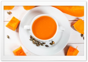 Healthy Pumpkin Soup Ultra HD Wallpaper for 4K UHD Widescreen desktop, tablet & smartphone