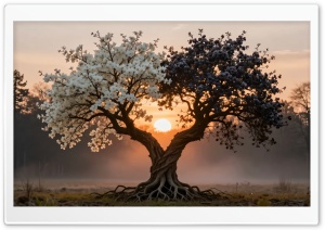 Heart Tree 4K UHD Wallpaper for Widescreen and UltraWide Desktop, UltraHD TV, Smartphone, Tablet