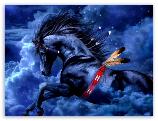 heavenly horse UltraHD Wallpaper for Fullscreen 4:3 ;