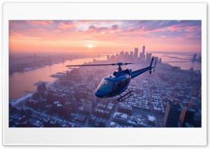 helicopter 4K UHD Wallpaper for Widescreen and UltraWide Desktop, UltraHD TV, Smartphone, Tablet