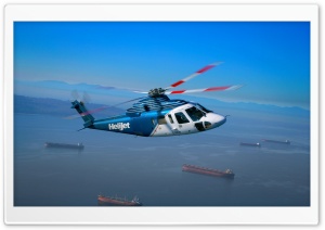 Helijet Helicopter Ultra HD Wallpaper for 4K UHD Widescreen desktop, tablet & smartphone