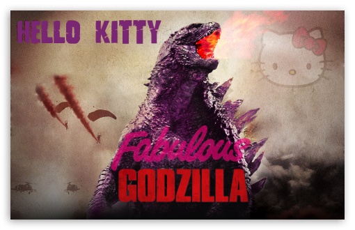 Hello Godzilla UltraHD Wallpaper for Wide 16:10 Widescreen WHXGA WQXGA WUXGA WXGA ;