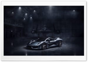 Hennessey Blackbird Hypercar in Jet Hangar 4K UHD Wallpaper for Widescreen and UltraWide Desktop, UltraHD TV, Smartphone, Tablet