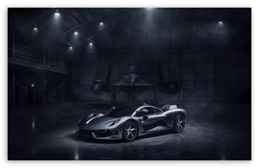 Hennessey Blackbird Hypercar in Jet Hangar UltraHD Wallpaper for UHD 16:9 ; HD 16:9 ; UltraWide 21:9 24:10 32:9 32:10 ; Widescreen 16:10 ; Tablet 1:1 ; Dual 16:10 16:9 ;