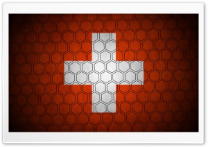 Hexagon Flagge Schweiz 4K UHD Wallpaper for Widescreen and UltraWide Desktop, UltraHD TV, Smartphone, Tablet