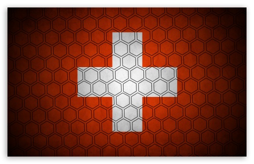 Hexagon Flagge Schweiz UltraHD Wallpaper for Wide 16:10 Widescreen WHXGA WQXGA WUXGA WXGA ;