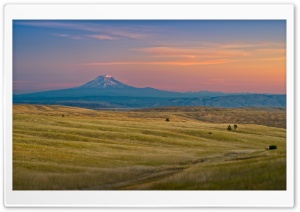 High Prairie Sunrise at Mount Adams 4K UHD Wallpaper for Widescreen and UltraWide Desktop, UltraHD TV, Smartphone, Tablet