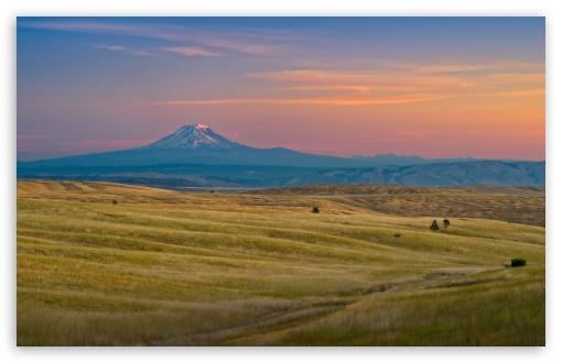 High Prairie Sunrise at Mount Adams UltraHD Wallpaper for UHD 16:9 ; HD 16:9 ; UltraWide 21:9 24:10 32:9 32:10 ; Widescreen 16:10 ; Tablet 1:1 ; Mobile 9:16 9:19.5 9:20 9:21 9:22 ; Dual 16:10 16:9 ;
