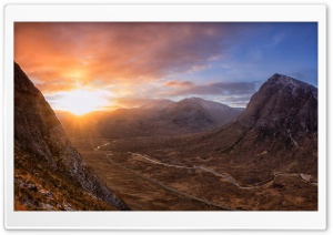 Highland Sunrise Ultra HD Wallpaper for 4K UHD Widescreen desktop, tablet & smartphone