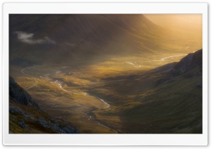 Highland Valley View 4K UHD Wallpaper for Widescreen and UltraWide Desktop, UltraHD TV, Smartphone, Tablet