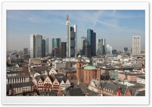 Historical city centre of Frankfurt, Germany Ultra HD Wallpaper for 4K UHD Widescreen desktop, tablet & smartphone
