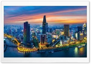 Ho Chi Minh City, HCMC, Saigon, Vietnam, Asia 4K UHD Wallpaper for Widescreen and UltraWide Desktop, UltraHD TV, Smartphone, Tablet