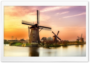Holland Mill Sunset Ultra HD Wallpaper for 4K UHD Widescreen desktop, tablet & smartphone