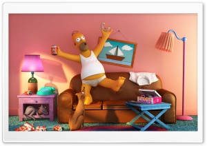 Homer Simpson Ultra HD Wallpaper for 4K UHD Widescreen desktop, tablet & smartphone