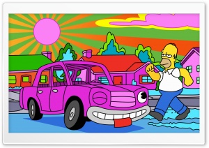 Homer Simpsons Stoned Ultra HD Wallpaper for 4K UHD Widescreen desktop, tablet & smartphone