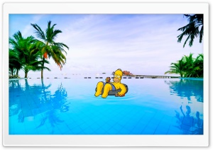 Homer Summer Ultra HD Wallpaper for 4K UHD Widescreen desktop, tablet & smartphone