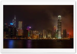 Hong Kong At Night Ultra HD Wallpaper for 4K UHD Widescreen desktop, tablet & smartphone