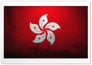 Hong Kong China Flag Ultra HD Wallpaper for 4K UHD Widescreen desktop, tablet & smartphone