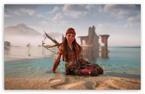 Horizon Forbidden West Aloy on the Beach UltraHD Wallpaper for UHD 16:9 ; HD 16:9 ; UltraWide 21:9 24:10 ; Widescreen 16:10 5:3 ; Fullscreen 4:3 5:4 3:2 ; Tablet 1:1 ; Mobile 9:16 9:19.5 9:20 10:16 2:3 3:5 3:4 ; Dual 4:3 5:4 3:2 ;